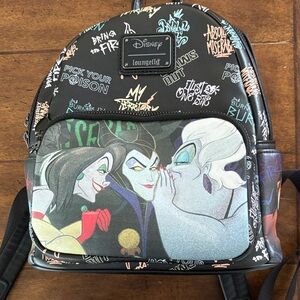 Loungefly Disney Villains Black Backpack